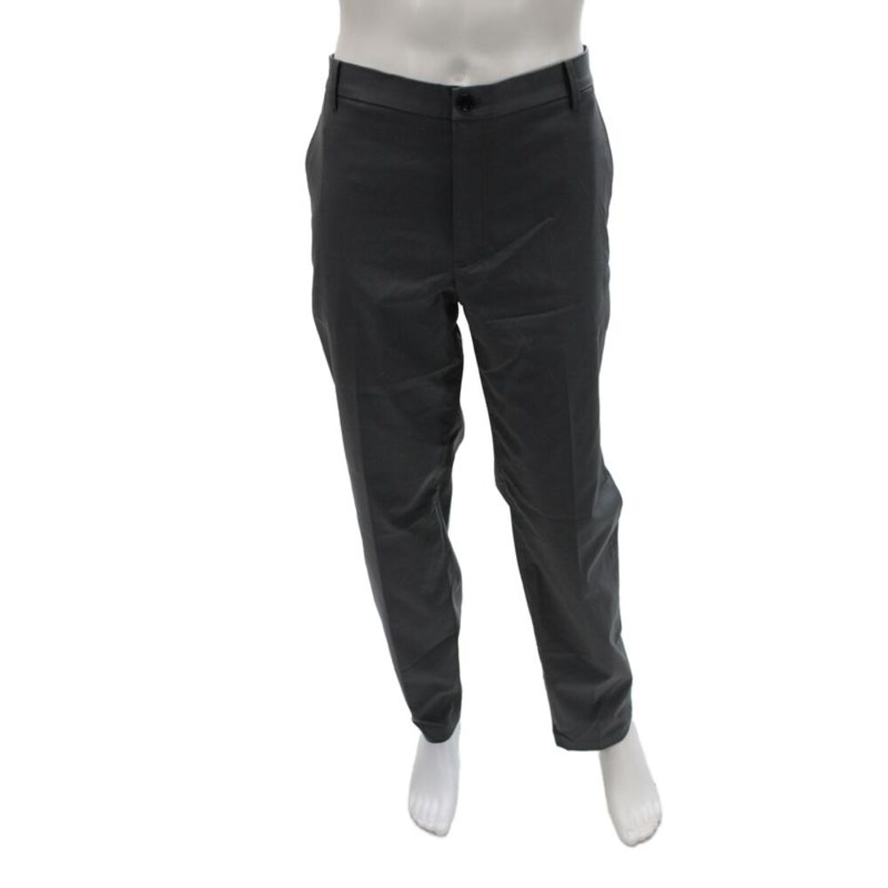 7 For All Mankind Mens Dress Pants Gray Button 100% Polyester Inseam 32 Size 38